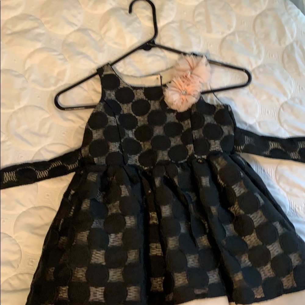 Peppa & Julie dress. Girls size 5 black & pink.